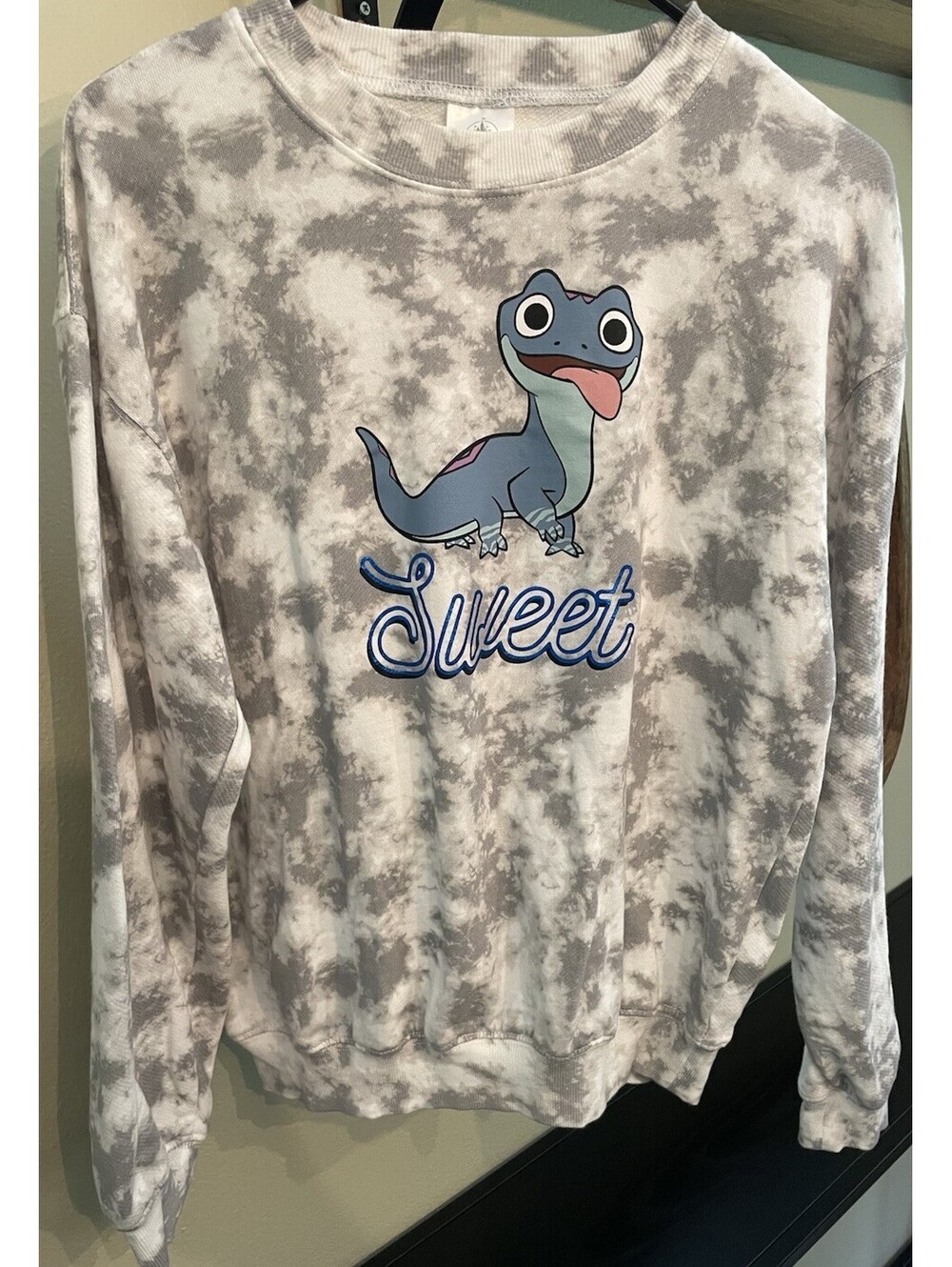 Disney Parks FROZEN 2 TIE-DYE BRUNIE Sweatshirt Pullover Adult, Size Small